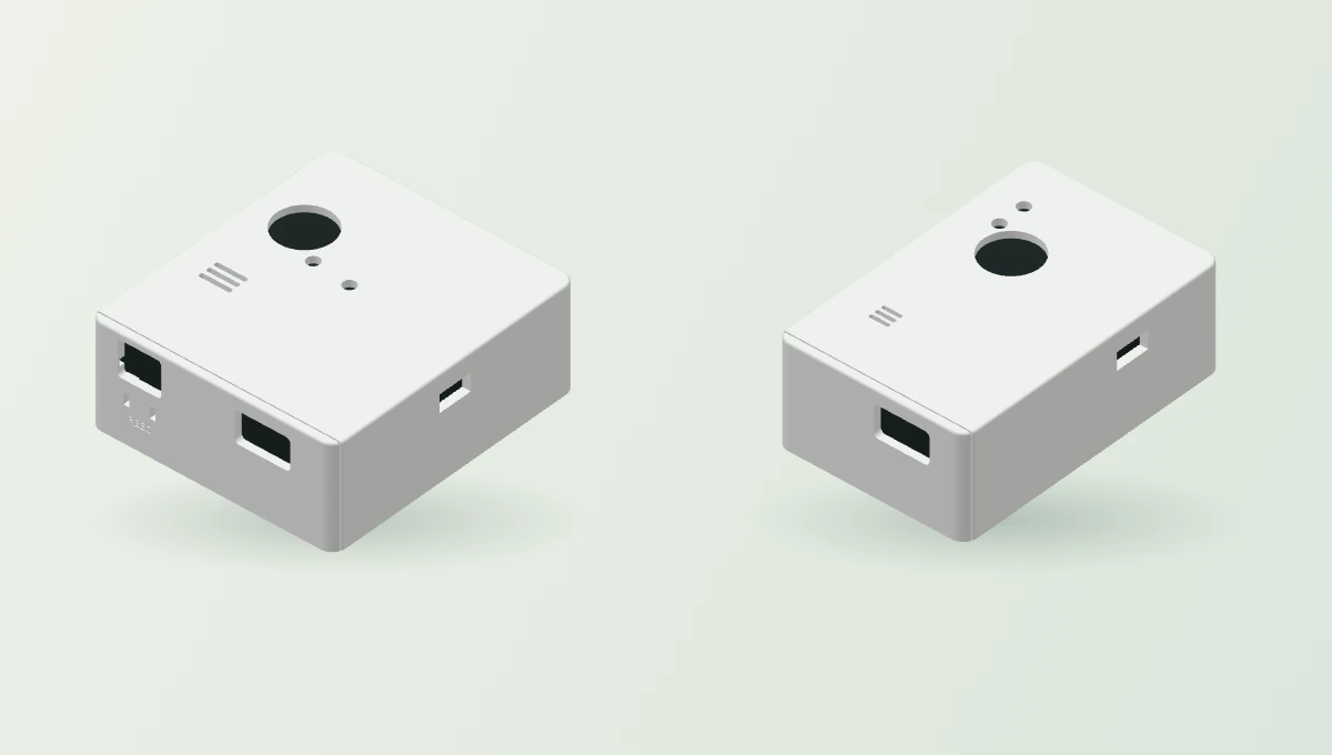 Exterior design preview of the closed primary and occupancy sensors.